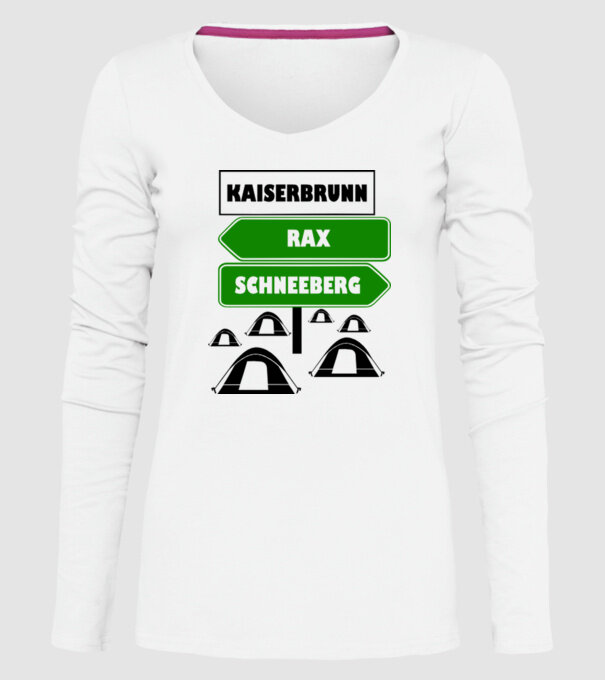 Kaiserbrunn model alb pe tricou