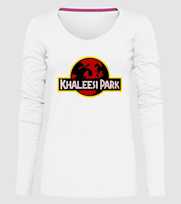 Khaleesi Park model alb pe tricou