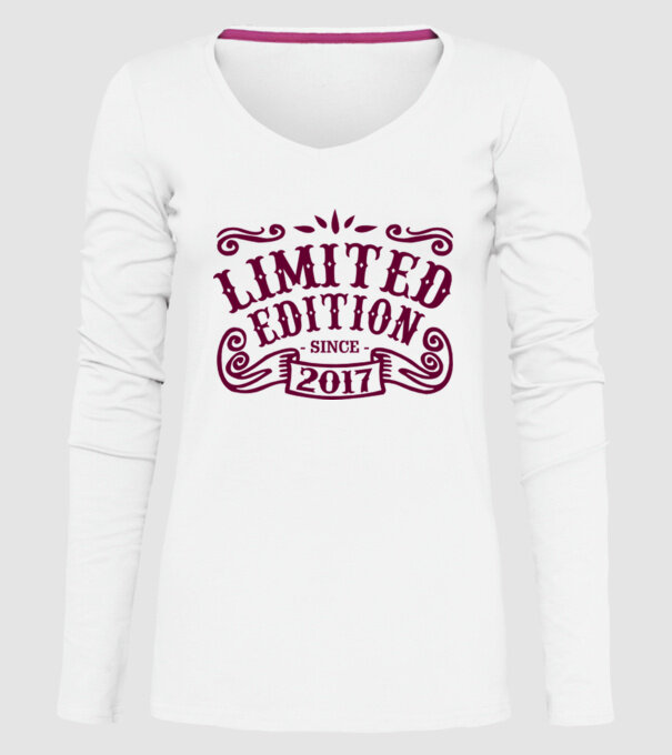 Limited edition 2017 model alb pe tricou