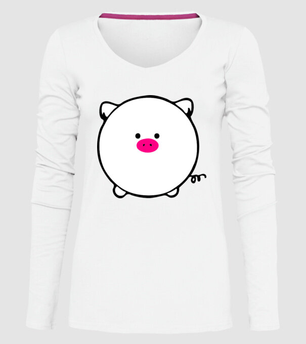 Purcel model alb pe tricou