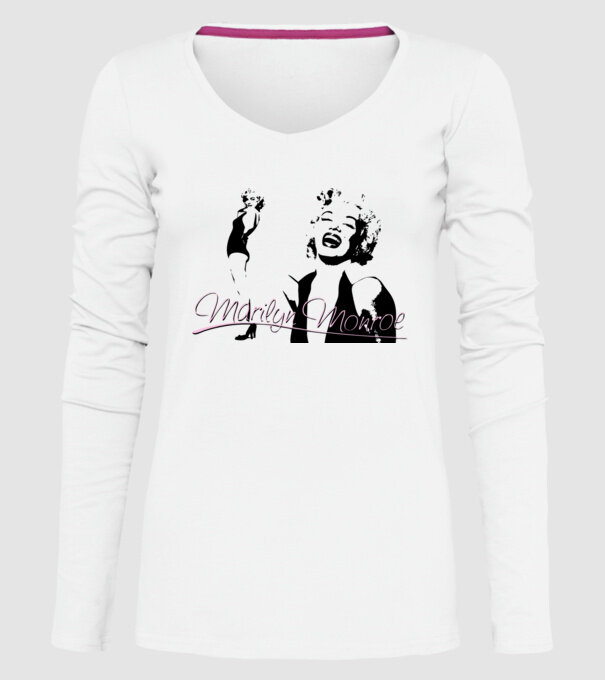 Marilyn Monroe model alb pe tricou