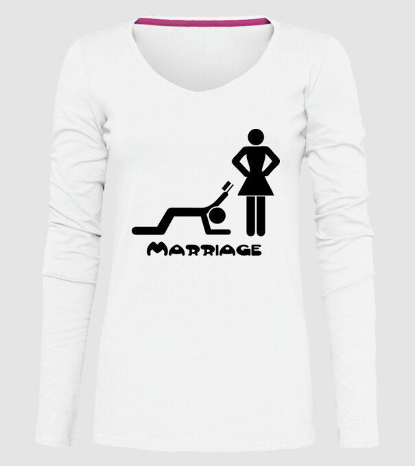 marriage model alb pe tricou