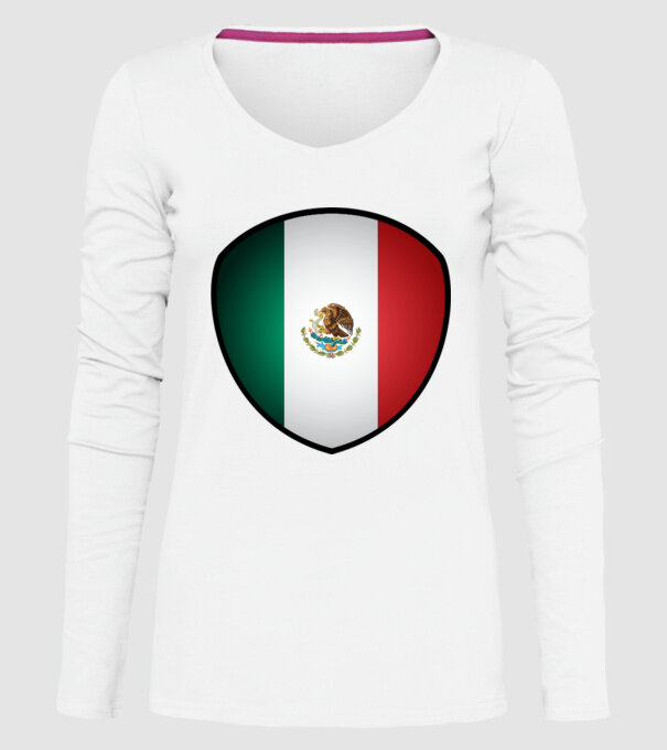 MEX-jabulani-flag model alb pe tricou
