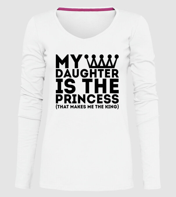 my daughter is the princess model alb pe tricou