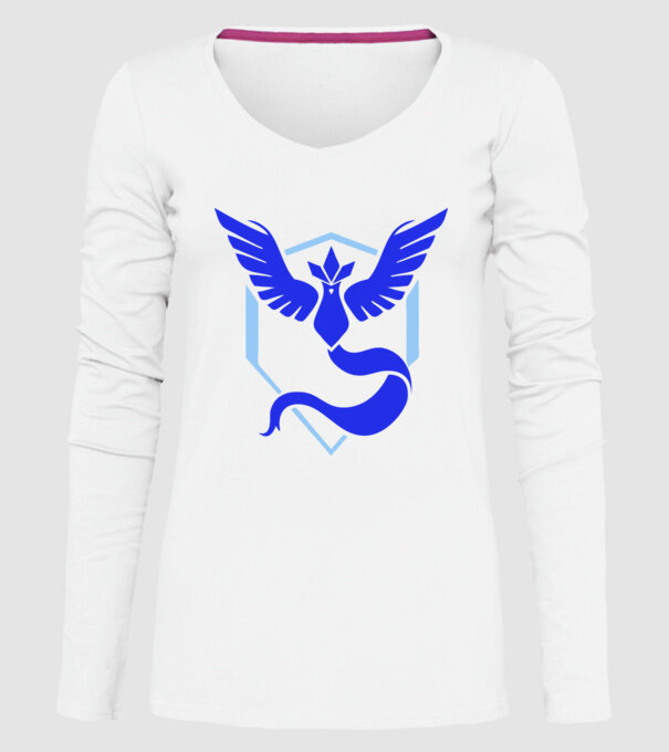 Mystic team logo model alb pe tricou