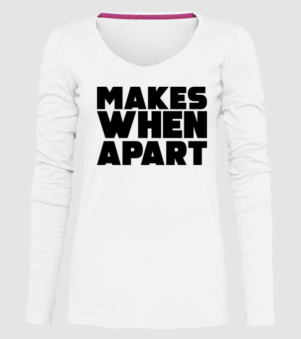 Cuplu Nothing makes sense... model alb pe tricou