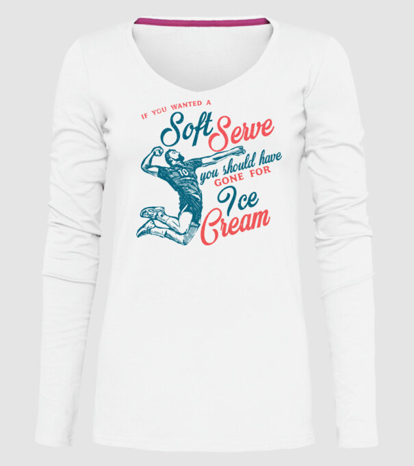Oldschool volleyball model alb pe tricou