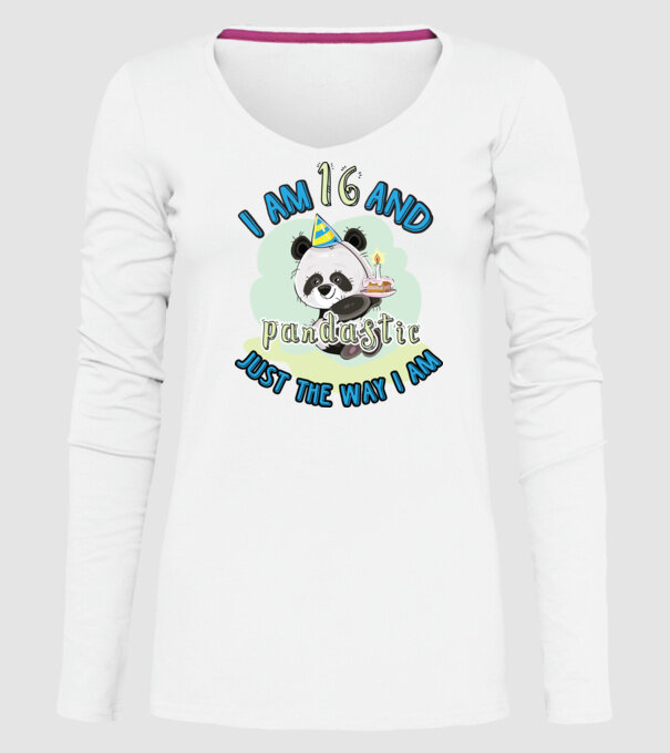PANDASTIC 16 model alb pe tricou