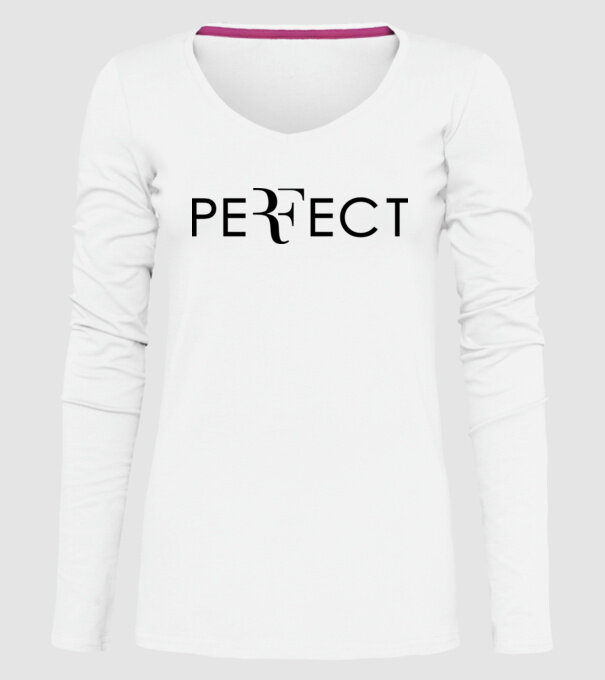 Perfect Federer model alb pe tricou