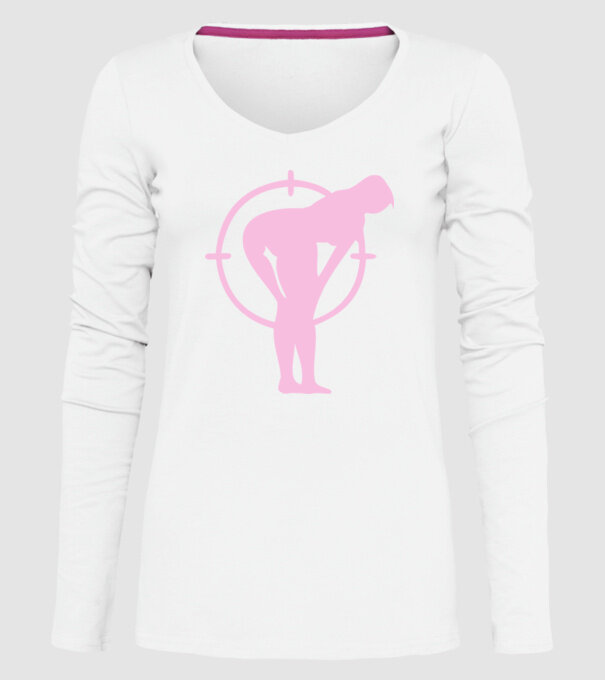 Fund țintă model alb pe tricou