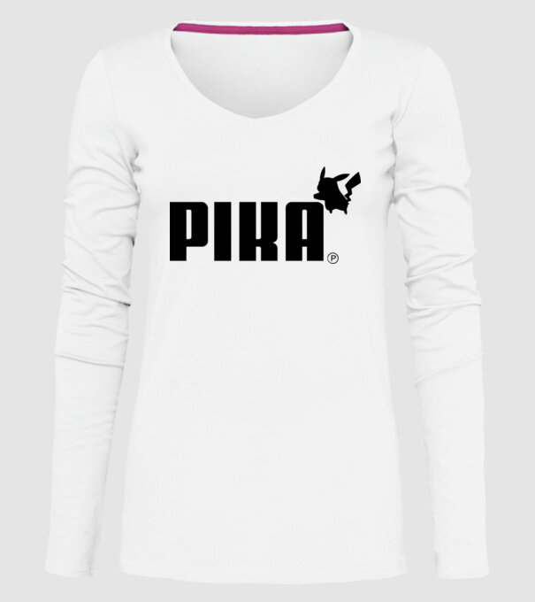 Puma Pikachu model alb pe tricou