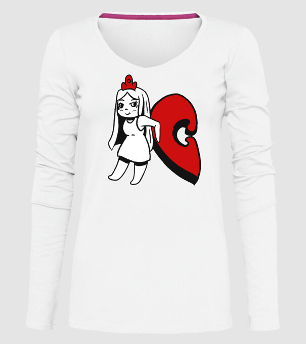 Pereche Puzzle fetiță model alb pe tricou