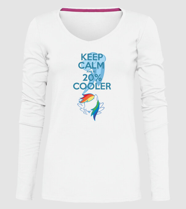 Rainbow Dash model alb pe tricou