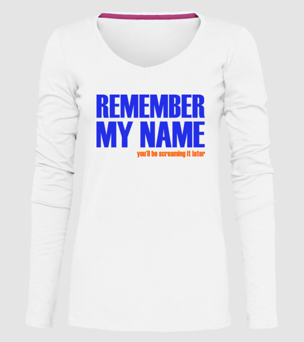 Remember My Name model alb pe tricou