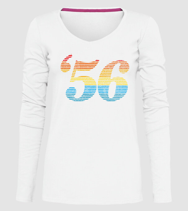 Retro Birthday 1956 model alb pe tricou