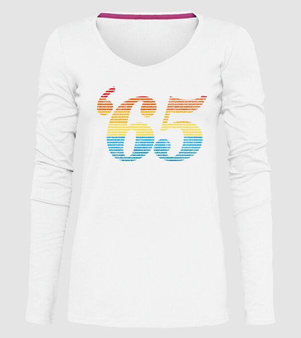 Retro Birthday 1965 model alb pe tricou