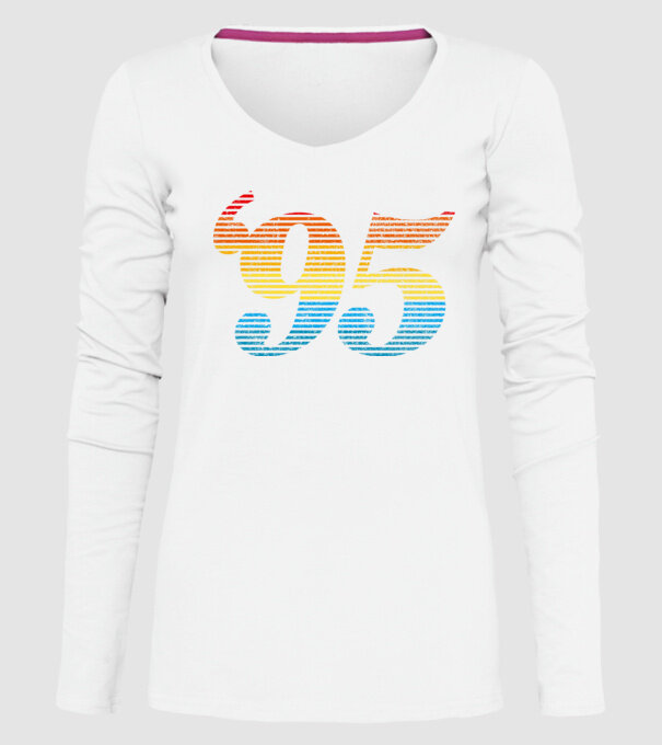 Retro Birthday 1995 model alb pe tricou