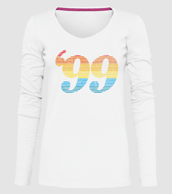 Retro Birthday 1999 model alb pe tricou