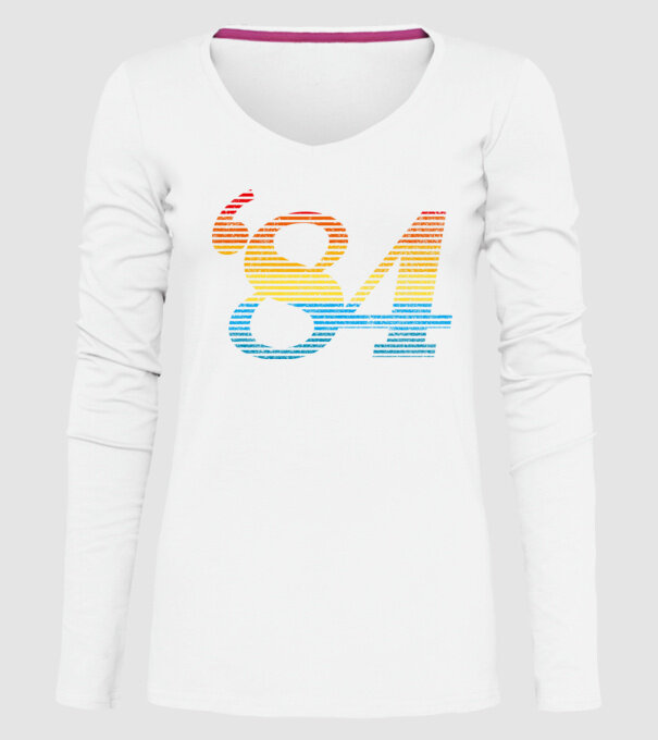 Retro Birthday 1984 model alb pe tricou