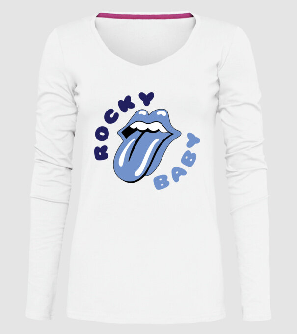 Rocky Baby model alb pe tricou