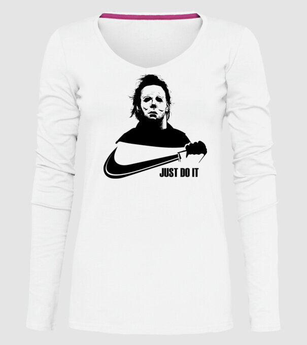 Serial killer model alb pe tricou