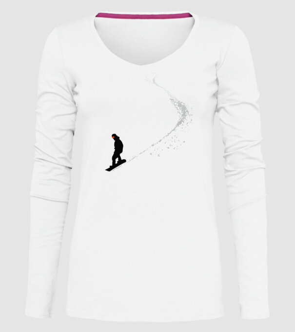 Slope Pantă model alb pe tricou