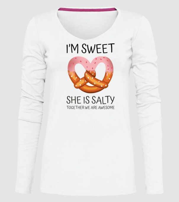 Sweet Friend model alb pe tricou