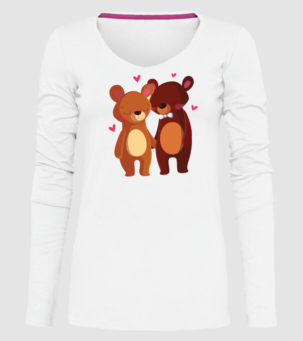 URȘI ÎNDRĂGOSTIȚI 2 model alb pe tricou