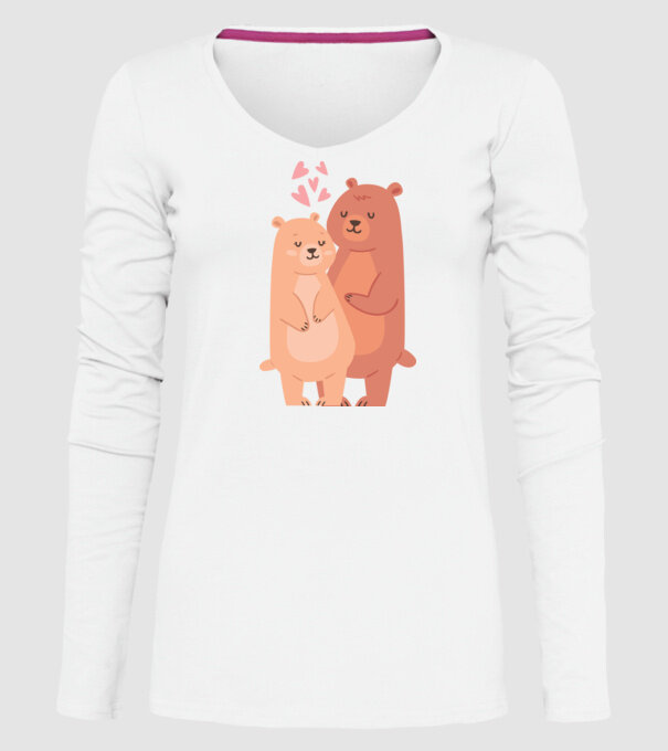 URȘI ÎNDRĂGOSTIȚI model alb pe tricou