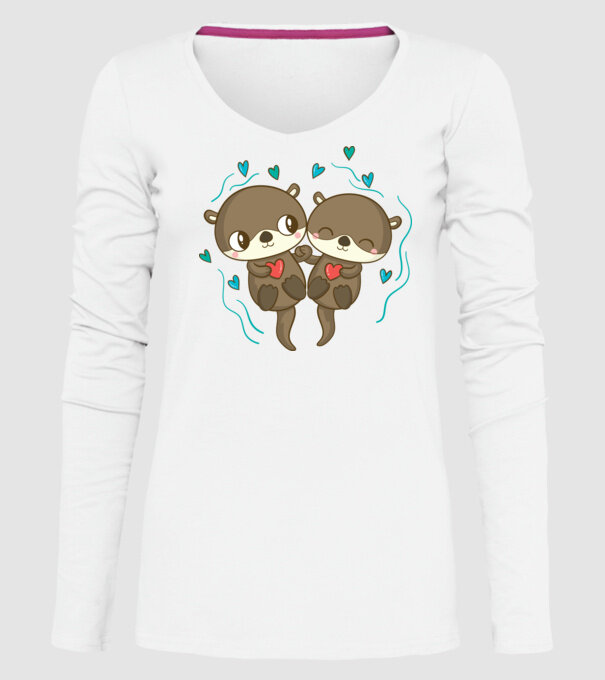 VIDRE ÎNDRĂGOSTITE model alb pe tricou