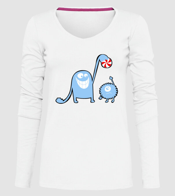 Szornyelde - Bomboană model alb pe tricou