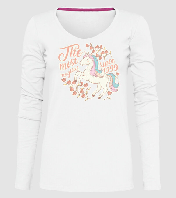 The most magical unicorn 1999 model alb pe tricou