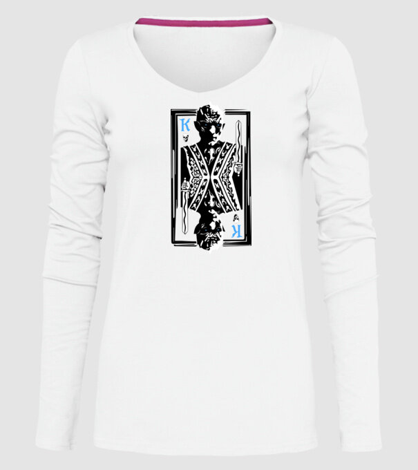 The Winter King model alb pe tricou