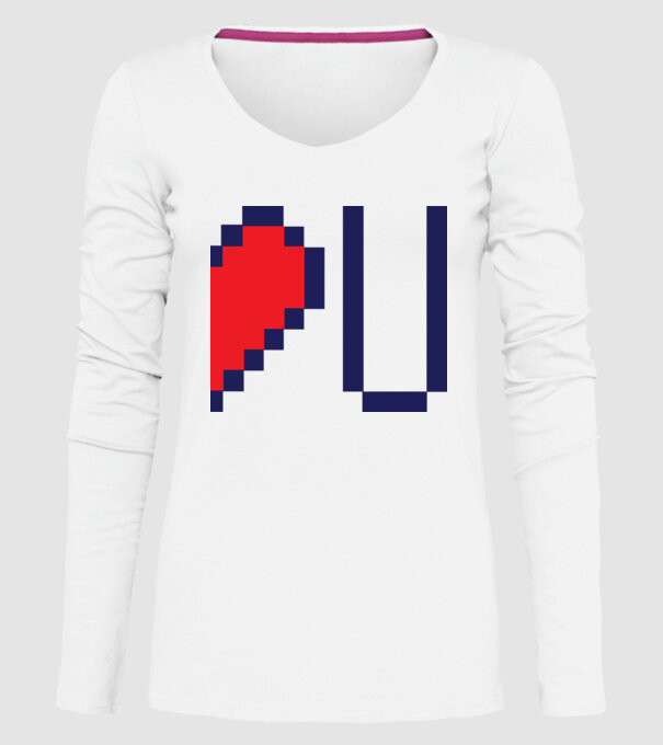 Love You 2nd part model alb pe tricou