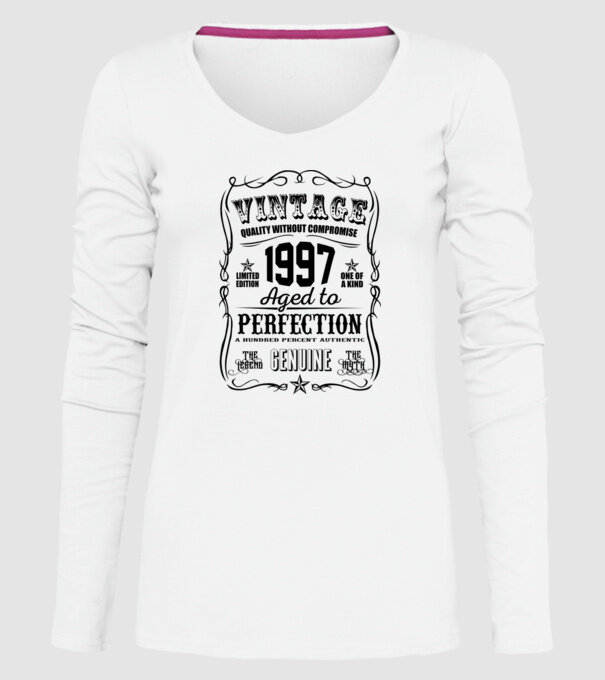 Vintage Perfection - 1997 model alb pe tricou