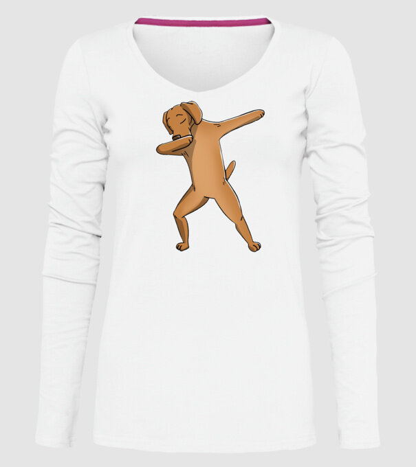 Vișlă DAB model alb pe tricou
