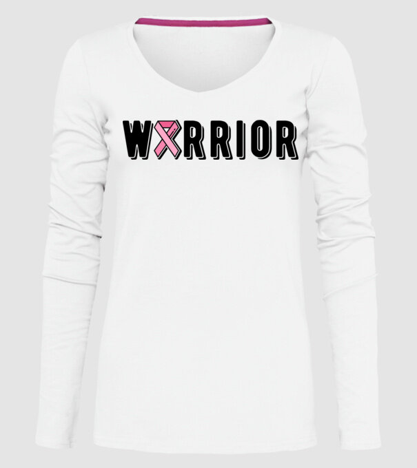 Warrior model alb pe tricou