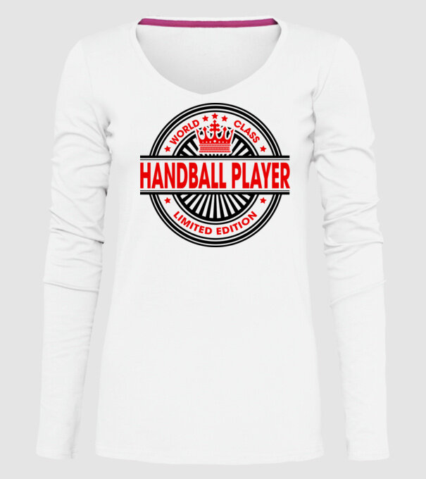 World class HANDBALIST model alb pe tricou