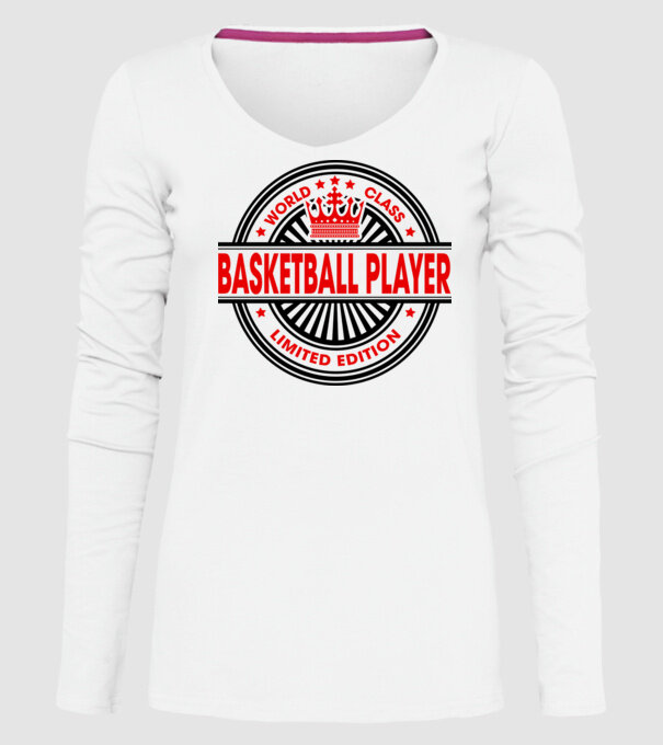 World class BACHETBALIST model alb pe tricou