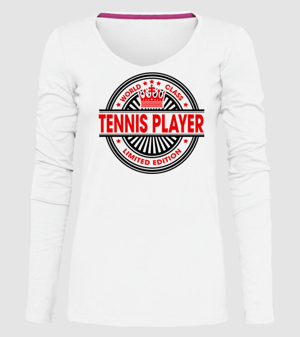 World class JUCĂTOR TENIS model alb pe tricou