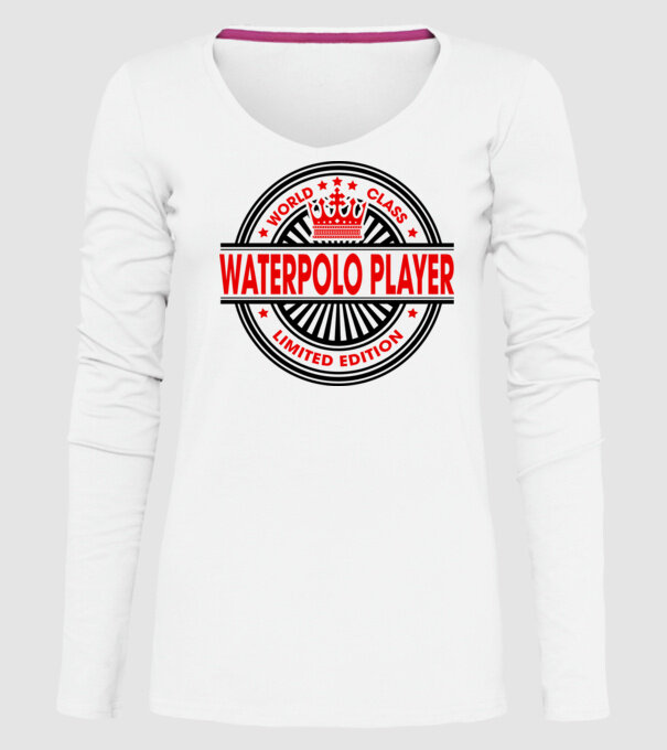 World class JUCĂTOR POLO PE APĂ model alb pe tricou