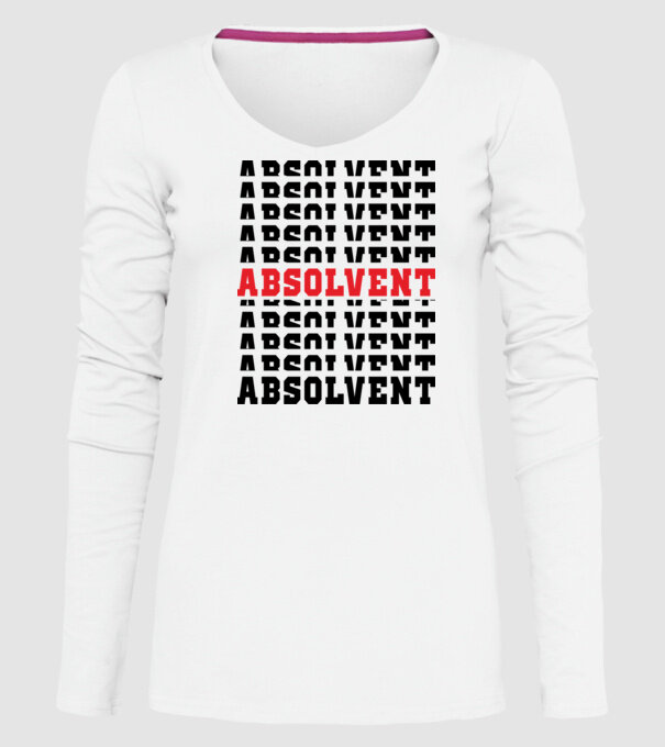 absolvent 2022 model alb pe tricou