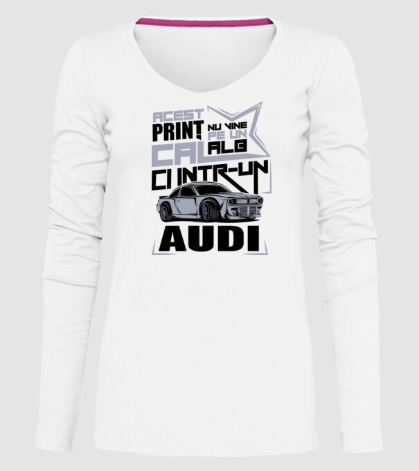 Acest prinț nu vine pe un cal alb, ci într-un Audi model alb pe tricou