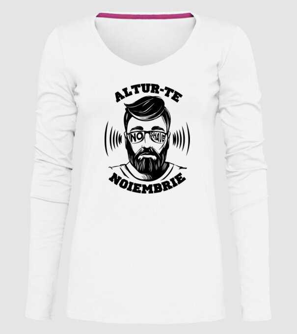 alătură-te - noiembrie model alb pe tricou