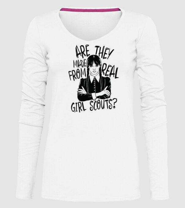 Are the made from real girl scouts model alb pe tricou