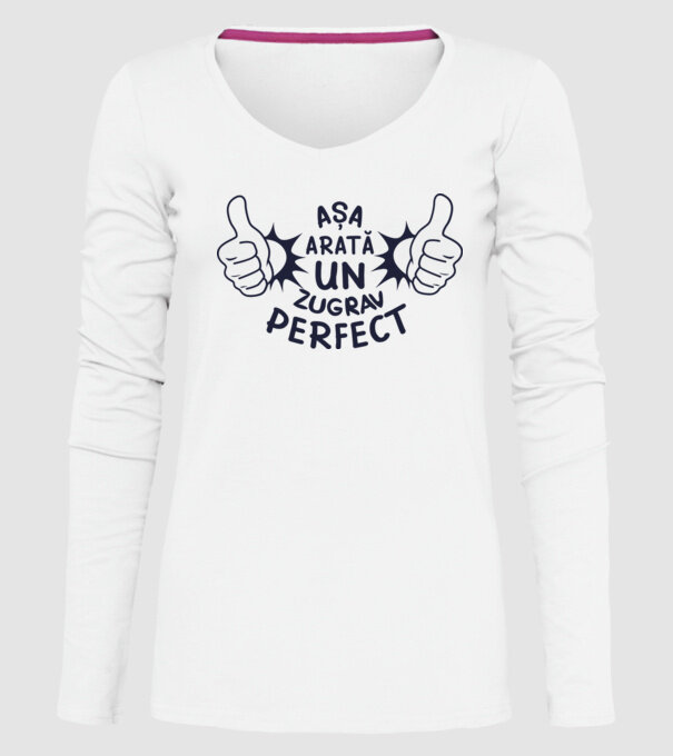 Așa arată un zugrav perfect model alb pe tricou