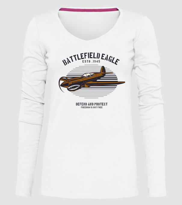 Avioane model alb pe tricou