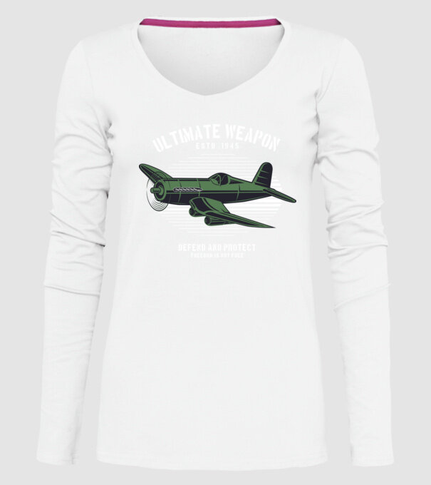 Avioane model alb pe tricou