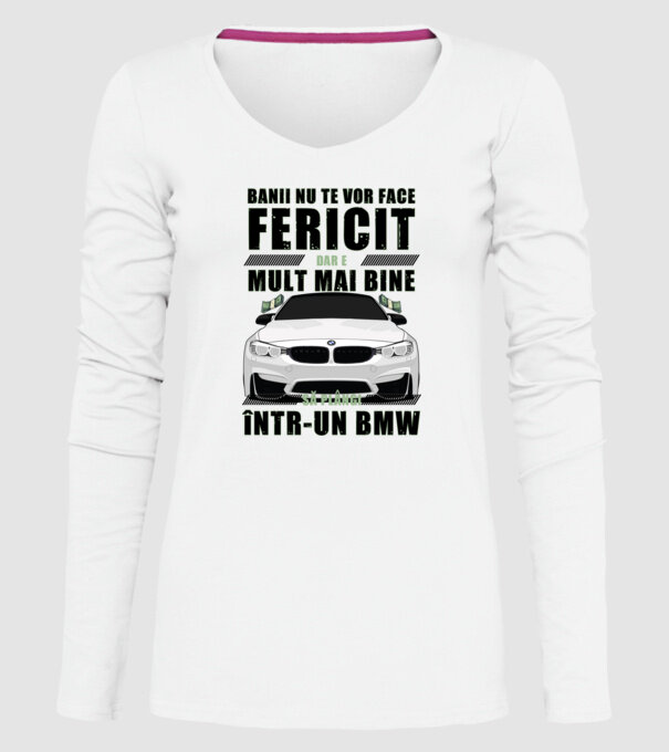 banii nu te vor face fericit, dar e mult mai bine să plângi într-un BMW model alb pe tricou