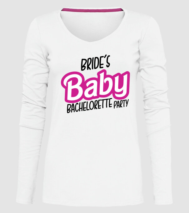 Bride Barbies baby model alb pe tricou